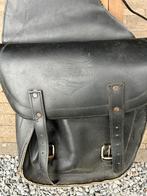 Zwarte lederen Suzuki zadeltassen, Motoren, Accessoires | Koffers en Tassen, Ophalen of Verzenden, Gebruikt
