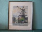 Aquarel H.W.Meines Rotterdam Oostplein, Ophalen of Verzenden
