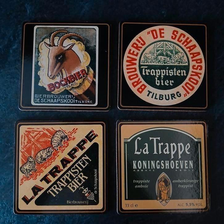 La Trappe Bier Onderzetters - Set van 4, Huis en Inrichting, Woonaccessoires | Onderzetters, Nieuw, Glas of Kopje, Ophalen of Verzenden