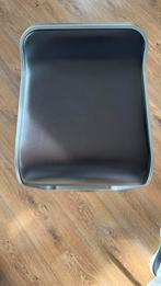 La Palma Lem Barkruk - RVS & Bruin Leder, Huis en Inrichting, Barkrukken, Gebruikt, Met voetsteun, 60 tot 90 cm, Leer