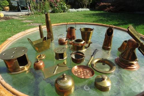 Koperen miniaturen, Molen, Stoof etc 15 stuks, Antiek en Kunst, Antiek | Koper en Brons, Koper, Ophalen