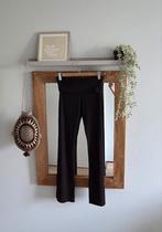 Flared legging gitzwart ribbelstof 164, Broek, Meisje, H&M, Ophalen of Verzenden