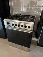 Vrijstaand Pelgrim gasfornuis met oven (ruitje kapot), Ophalen, Gebruikt, 4 kookzones, Gas