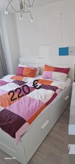 Bed in Noordwijk, Huis en Inrichting, Wit, Tweepersoons, Ophalen of Verzenden, Zo goed als nieuw