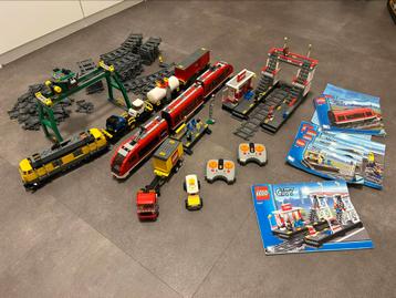 Lego city treinen alles uit 2010 + Extra rails! beschikbaar voor biedingen