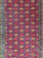 Handgeknoopt Perzisch Turkmeni tapijt nomad 129x198cm, Persian, 100 tot 150 cm, Crème, Onbekend