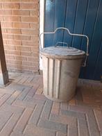 oude zinken vuilnisemmer, Ophalen, Gebruikt, Metaal, Minder dan 50 cm