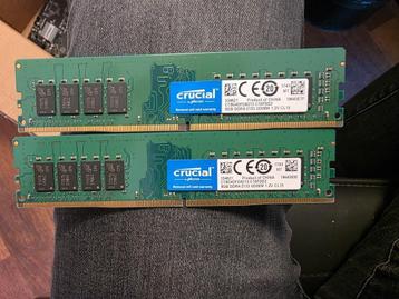 2X crucial ddr4 8gb ram beschikbaar voor biedingen