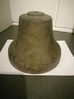 ANTIEKE ORIGINELE ZWARE BRONZEN SCHEEPS BEL 20 CM DOORSNEDE., Gebruikt, Gebruiksvoorwerp, Motorboot of Zeilboot, Ophalen of Verzenden