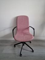 Ikea Langfjäll roze bureaustoel met armleuning en wielen, Ophalen, Zo goed als nieuw, Roze
