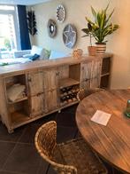 Vintage Teak Wijnkast / Dressoir, Ophalen of Verzenden, Zo goed als nieuw, 200 cm of meer, 25 tot 50 cm