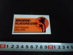 sticker broere vliegreizen rotterdam, Ophalen, Zo goed als nieuw, Bedrijf of Vereniging