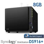 NAS Synology DS916+ 8GB refurbished, Info@synology.com, Synology, Refurbished, Ophalen of Verzenden