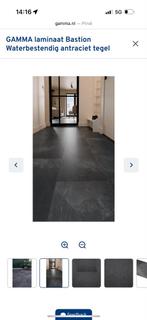 GAMMA Laminaat Bastion Antraciet Tegel 25m2, Ophalen, Zwart, Zo goed als nieuw, 10 tot 25 m²