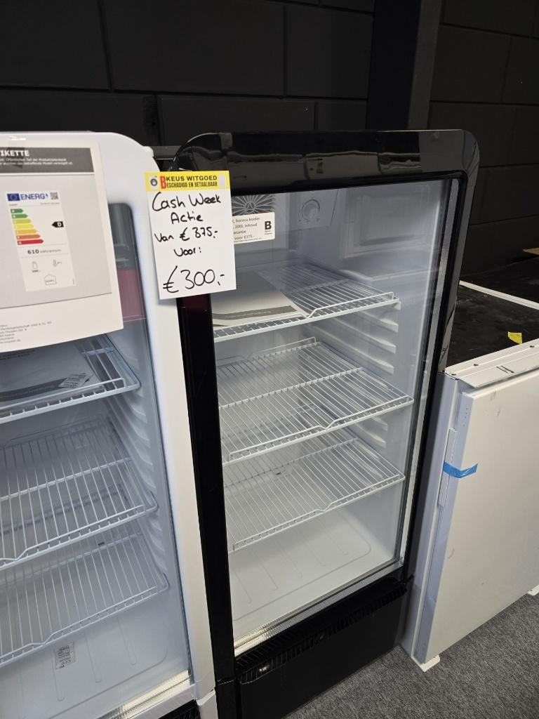 Horeca koeler met glas, Ophalen, Zonder vriesvak, 200 liter of meer, 160 cm of meer