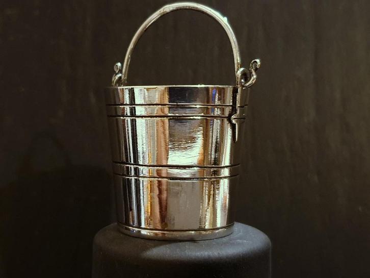 Antiek zilveren EMMER als miniatuur Amsterdam 1771, Antiek en Kunst, Antiek | Goud en Zilver, Zilver, Ophalen of Verzenden