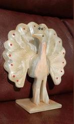 Mooie Marmeren pauw, Verzamelen, Beelden en Beeldjes, Ophalen of Verzenden, Zo goed als nieuw, Dier