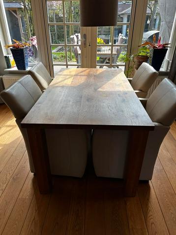 Massief eiken eettafel 160x90 beschikbaar voor biedingen
