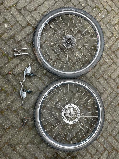 onderdelen Gazelle velgen remmen shifters remklauw, Fietsen en Brommers, Fietsonderdelen, Gebruikt, Mountainbike, Wiel, Ophalen