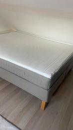 Wie maak ik blij met complete 160x200 boxspring, Huis en Inrichting, Ophalen, Tweepersoons, Zo goed als nieuw, 200 cm