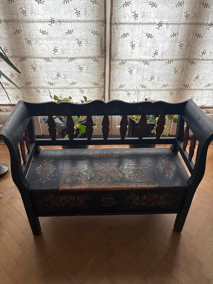 Antieke Klepbank, Antiek en Kunst, Antiek | Meubels | Stoelen en Banken, Ophalen