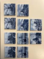 Delfts blauwe tegeltjes - 10 stuks, Ophalen of Verzenden