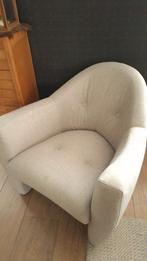 Dutch design Leolux Carabita fauteuil, zandkleurige wolvilt, Huis en Inrichting, Fauteuils, Ophalen, Gebruikt, Vintage, 75 tot 100 cm