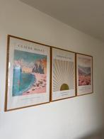 Set van 3 ingelijste kunstposters, Antiek en Kunst, Ophalen
