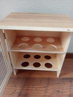 Zgan houten eierkasje voor 12 eieren, hoogte 22 cm, Antiek en Kunst, Curiosa en Brocante, Ophalen of Verzenden