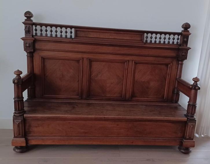 Antieke Kerkbank, Antiek en Kunst, Antiek | Meubels | Stoelen en Banken, Ophalen