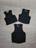 Drie zwarte crop tops in het zwart maat S! Nog als nieuw.., Ophalen of Verzenden, Zo goed als nieuw, Zwart, Korte mouw