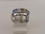 Zilveren damesring met zirkonia                          Z21, Gebruikt, Overige kleuren, ., Ophalen of Verzenden