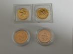 4 maal 1/10 oz munten goud, Verzenden, Goud
