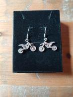 Motor Oorbellen - met s925 zilveren oorbellen, Sieraden, Tassen en Uiterlijk, Hangers, Nieuw, Ophalen of Verzenden, Zilver