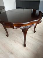 Ronde houten eettafel 4-6 pers, Huis en Inrichting, Ophalen, 100 tot 150 cm, 200 cm of meer, Zo goed als nieuw