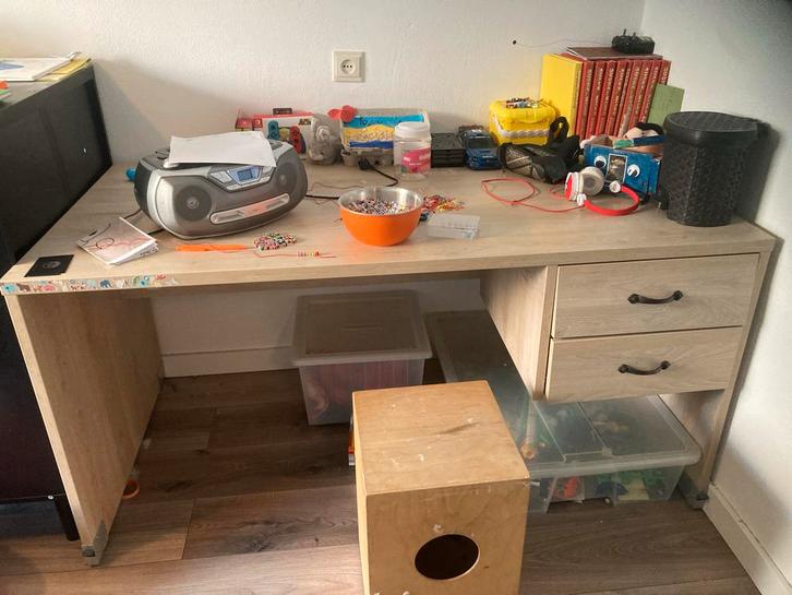 Kindermeubelset: Bureau, Bed & Kast, Kinderen en Baby's, Kinderkamer | Complete kinderkamers, Gebruikt, Jongetje of Meisje, Ophalen of Verzenden
