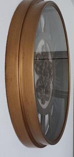 INDUSTRIËLE KLOK MET DRAAIENDE TANDWIELEN / klok, Huis en tuin decoratie Marie, Wandklok, Nieuw, Info@huisentuindecoratiemarie.nl
