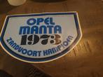 Te koop Opel Manta 1973 sticker, Verzamelen, Stickers, Ophalen of Verzenden, Zo goed als nieuw, Auto of Motor