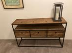 Side table h90xb150xd40, Huis en Inrichting, Tafels | Sidetables, 100 tot 150 cm, Hout met stalen frame, Ophalen of Verzenden