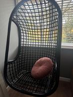 Hangstoel zwart, Huis en Inrichting, Ophalen, Gebruikt, Zwart, Riet of Rotan