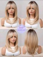 Mooie ombre blonde pruik, Sieraden, Tassen en Uiterlijk, Uiterlijk | Haarverzorging, Ophalen of Verzenden, Nieuw, Pruik of Haarverlenging
