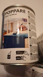 8 blikken blauwe verf. Nieuw. Waterbasis. Ikea., Blauw, Nieuw, Ophalen of Verzenden, Verf