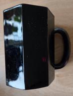 Vintage Arcoroc Octime Zwarte Mok, Glas of Glazen, Gebruikt, Ophalen of Verzenden, Glas