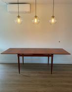 Vintage uitschuifbare tafel | teak | jaren60 | Scandinavisch, 200 cm of meer, 50 tot 100 cm, Teakhout, Gebruikt