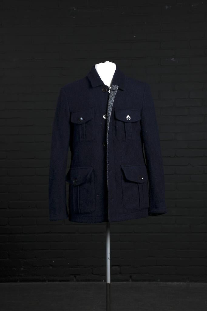 Stile Benetton jacket (cm in description), Kleding | Heren, Jassen | Winter, Zo goed als nieuw, Maat 48/50 (M), Blauw, Ophalen of Verzenden