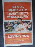 Elvis Loving You Origineel USA filmposter 1957, Verzamelen, Ophalen of Verzenden, Zo goed als nieuw, Film, Poster