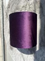 Velvet paarse lampenkap, Huis en Inrichting, Lampen | Lampenkappen, Ophalen, Overige kleuren, 25 tot 50 cm, Rond