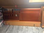 Eenpersoons kersen houten bed - Gebruikt, Ophalen, 90 cm, Eenpersoons, Bruin