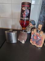 Heupfles met lederen wikkelen indiaan  fles rum, Ophalen, Gebruikt, Overige gebieden, Overige typen
