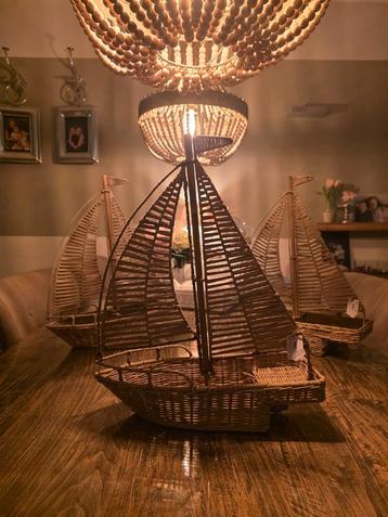 Rivièra Maison Riviera Rustic Rattan Sailboat Decoration beschikbaar voor biedingen